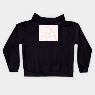 Abstract - pink and white. Kids Hoodie